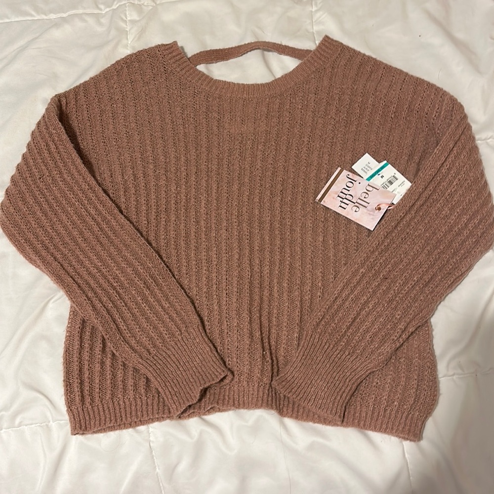 Belle du jour adult M sweater dusty rose
